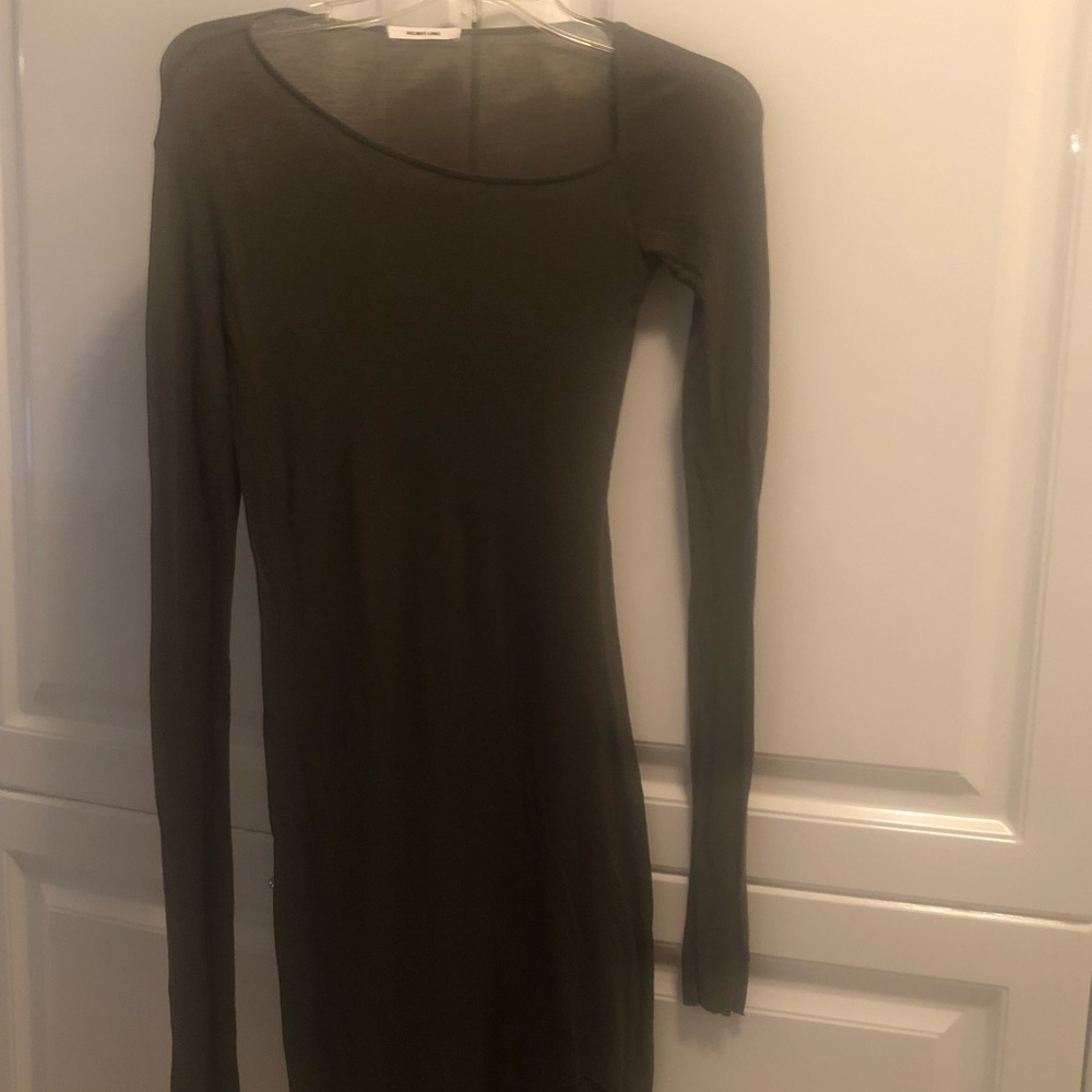 Olive green Helmut Lang dress